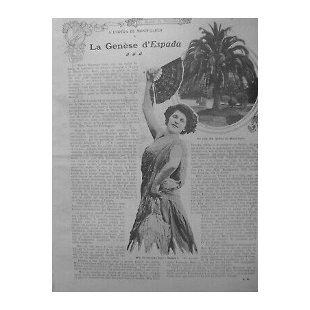 1908 DANSES ESPAGNOLES MLLE TROUHANOWA ESPADA