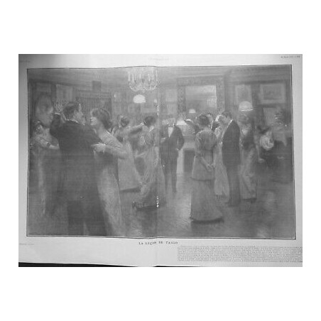 1913 DANSE LECON TANGO