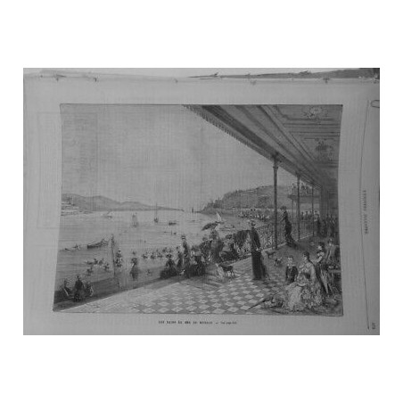 1879 UI LES BAINS DE MER MONACO VOILIER HOTEL DES BAINS