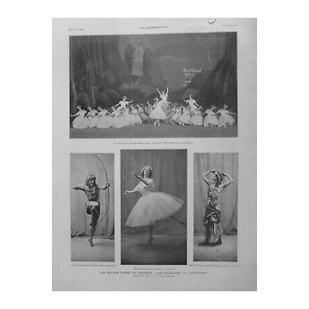 1909 I DANSE BALLETS RUSSES CHATELET SYLPHIDES CLEOPATRE