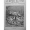 1883 DANSE OPERA FARANDOLE FANTASTIQUE ARENES ARLES DESSIN M.ADRIEN MARIE