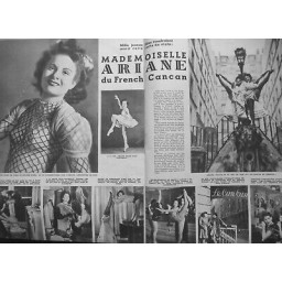 1947  DANSE MLLE ARIANE FRENCH CANCAN