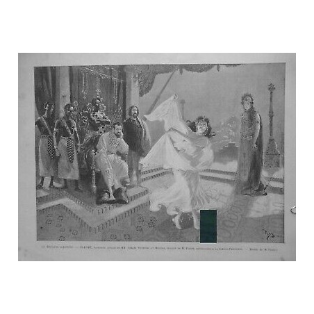 1895 MI DANSE SALOME PANTOMIME LYRIQUE DESSIN M.PARYS