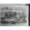 1864 GUERRE SECESSION FEDERAUX CONFEDERES SIEGE PETERSBURG TREVE SOLDATS MORTS