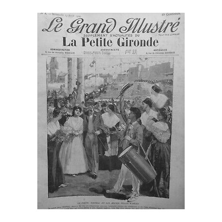 1904 GI POETE MISTRAL JEUNES FILLES ARLES