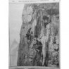 1904 GI GROUPE TOURISTES ESCALADE AIGUILLE GREPON MASSIF MONT BLANC