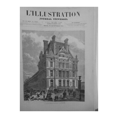 1879 I PARIS PAVILLON DE MARSAN TUILERIES