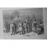 1876 MI RUSSIE TENUE CAMPAGNE HIVER ARMEE RUSSE CAMP KICHINEFF DESSIN M.LIX