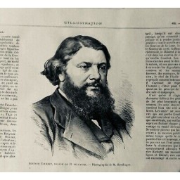 1878 I PERSONNALITES HOMME GUSTAVE COURBET PEINTRE SCULPTEUR