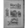 1894 EXPOSITION COLONIALE VILLAGE DAHOMEEN CHEF SENEGALAIS HUTTES DAOMEENNES