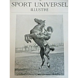 1901 SUI WERSTERN COW BOY DRESSAGE CHEVAUX FAR WEST BRONCHO