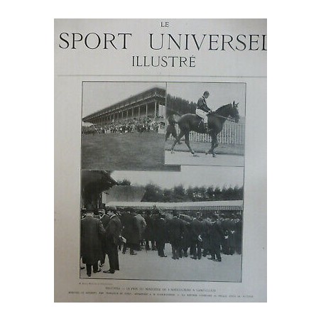 1907 SUI TROTTING SAINT CLOUD COURSE MINISTRE AGRICULTURE RUAU CHEVAL EPERVIER