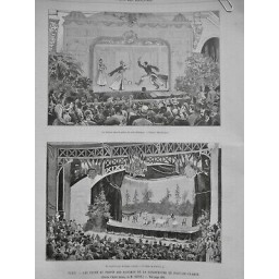 1890 UI THEATRE PALAIS ARTS LIBERAUX DANSES TCHERKESSES CIRCASSIEN CAUCASE