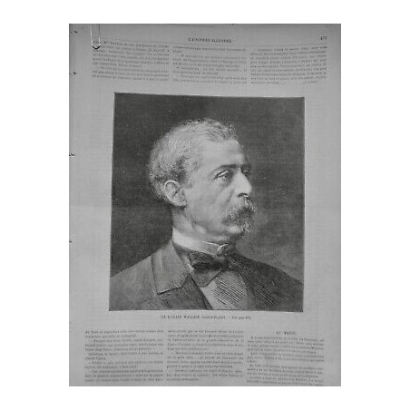 1890 UI SIR RICHARD WALLACE PORTRAIT BIOGRAPHIE CARRIERE