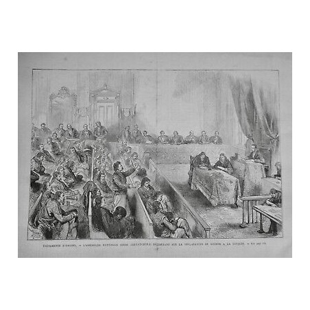 1876 UI EVENEMENT ORIENT ASSEMBLEE SERBE DECLARATION GUERRE TURQUIE