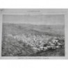 1888 UI JERUSALEM PALESTINE VUE NAZARETH MONT THABOR COUVENT FRANCISCAIN