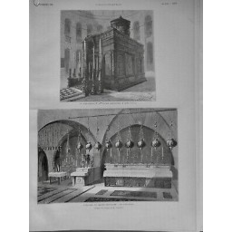 1890 I JERUSALEM TABERNACLE SAINT SEPULCRE CALVAIRE SANCTUAIRE CRUCIFIXION