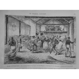 1874 DANSE PARIS BAL AUVERGNATS LA FARANDOLE