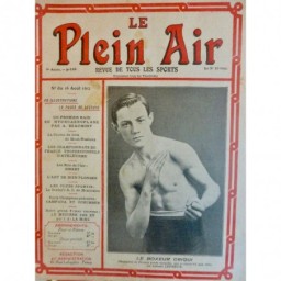 1912 PA BOXE BOXEUR CRIQUI CHAMPION MONDE POIDS MOUCHE MATCH LEPREUX