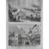 1868 UI ISCHIA ILE NAPLES BAINS THERMALS CASAMICCIOLA MONTAGNES