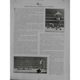 1922 SUI BOXE BOXEUR CRIQUI COMBAT RING WALTER ROSSI