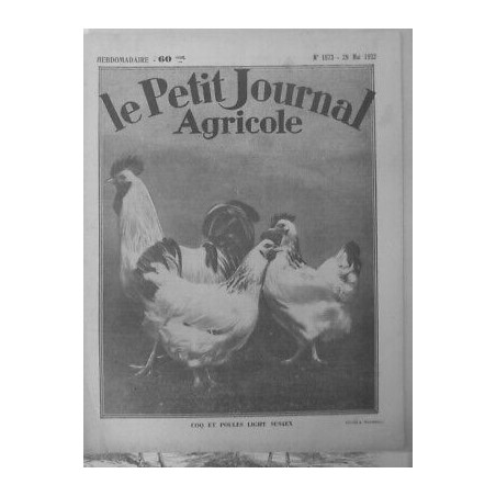 1932 COQ POULES LIGHT SUSSEX