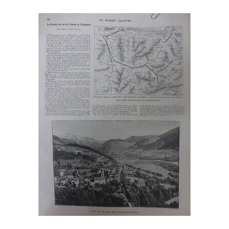 1903 MI CHEMIN FER ALBULA ENGADINE SUISSE