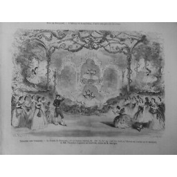 1861 DANSE CLASSIQUE THEATRE VARIETES PALAIS DIAMANTS DECOR M.GEORGES