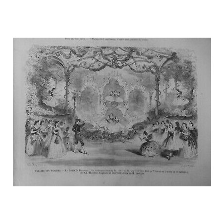 1861 DANSE CLASSIQUE THEATRE VARIETES PALAIS DIAMANTS DECOR M.GEORGES