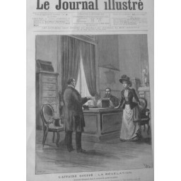 1890 GOUFFE CRIME CONCIERGERIE BOMPARD COLIS FUNEBRE  2 JOURNAUX