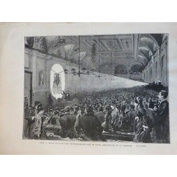 1880 PARIS PROJECTIONS PHPTOGRAPHIQUES GRAND AMPHITHEATRE SORBONNE