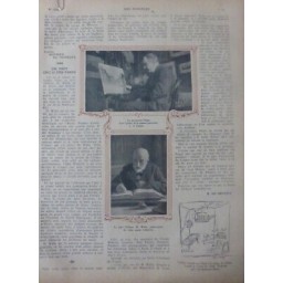 1914 DESSINS HANSI PORTRAIT ALSACE 2 JOURNAUX