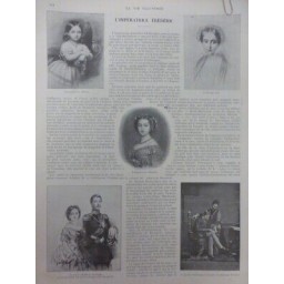 1899 VI ALLEMAGNE IMPERATRICE FREDERIC PRINCE GUILLAUME PRINCESSE VICTORIA