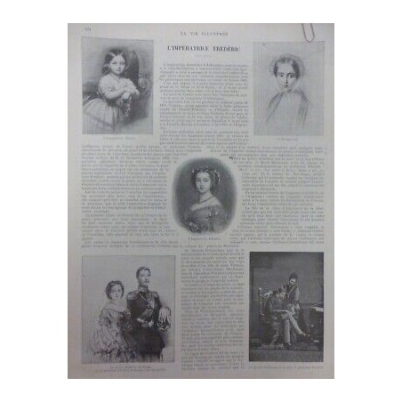 1899 VI ALLEMAGNE IMPERATRICE FREDERIC PRINCE GUILLAUME PRINCESSE VICTORIA