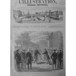 1861 SUEDE NORWEGE VISITE PARIS PARC SAINT CLOUD CHARLES XV ROI 2 JOURNAUX