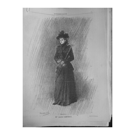 1891 FEMMES ARTISTES CF JEANNE CAMPBELL DESSIN HEIDBRINCK