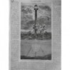 1869 MI ANGLETERRE PHARE FLOTTANT ENTREE PORT LIVERPOOL GARDIEN LONGUE VUE