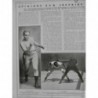 1910 VAGA BOXE BOXEUR MATCH JEFFRIES JOHNSON CROUCHING