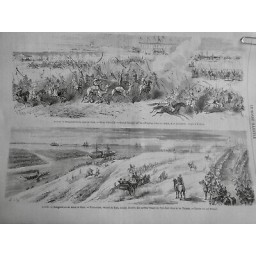 1869 MI EGYPTE CANAL SUEZ FETE ISMAÏLIA FANTASIA TRIBUS DESERT AVISOS