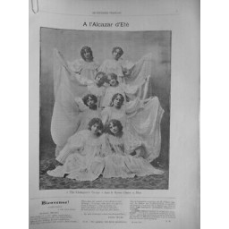 1897 FEMMES ARTISTES CF ALCAZAR TROUPE THE CHAMPION'S REVUE CHACUN SA MUSE