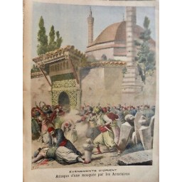 1895 LPJ TURQUIE EMPIRE OTTOMAN ATTAQUE MOSQUEE ARMENIENS RELIGION POPULATION