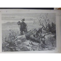 1887 CORS CHASSE EPILOGUE CERF TUE ALLEMAGNE