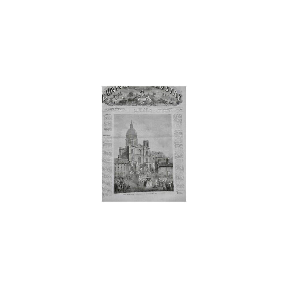 1864 GRAND PELERINAGE NOTRE DAME BOULOGNE SUR MER