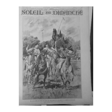 1891 POLO MATCH BOIS BOULOGNE PRINCE GALLES