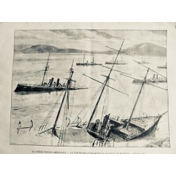 1898 UI PHILIPPINES GUERRE HISPANO AMERICAINE FLOTTE ESPAGNOLE BATAILLE MANILLE