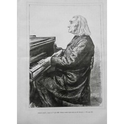 1886 UI FRANZ LISZT PORTRAIT M. RENOUARD