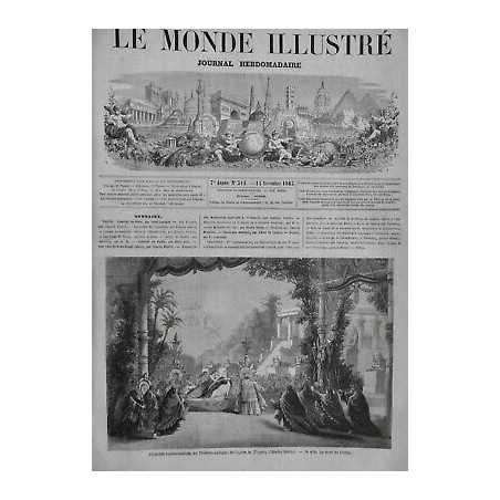 1863 MI PARIS THEATRE LYRIQUE OPERA TROYENS HECTOR BERLIOZ MORT DIDOB