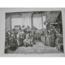 1874 IU PERMIS SEJOUR TABLEAU M.SIMON DURAND