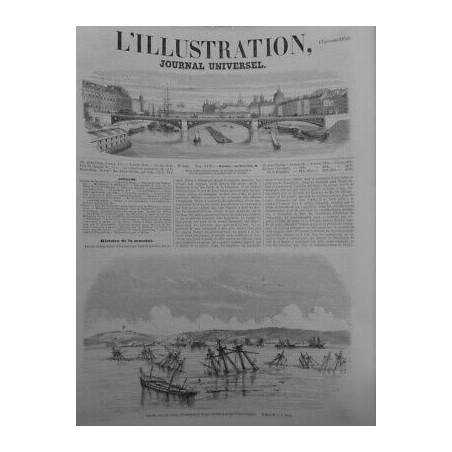 1855 I GUERRE CRIMEE ETAT VAISSEAUX RUSSES PRISE SEBASTOPOL NAVIRES