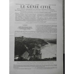 1926 GC ELECTRICITE USINE HYDRO ELECTRIQUE EGUZON CHEMIN FER ELECTRIFICATION